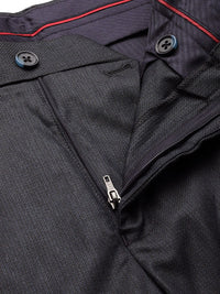 Raymond Men Textured Slim Fit Formal Trousers