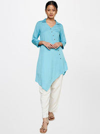 Global Desi Women Straight Fit Pleated Trousers