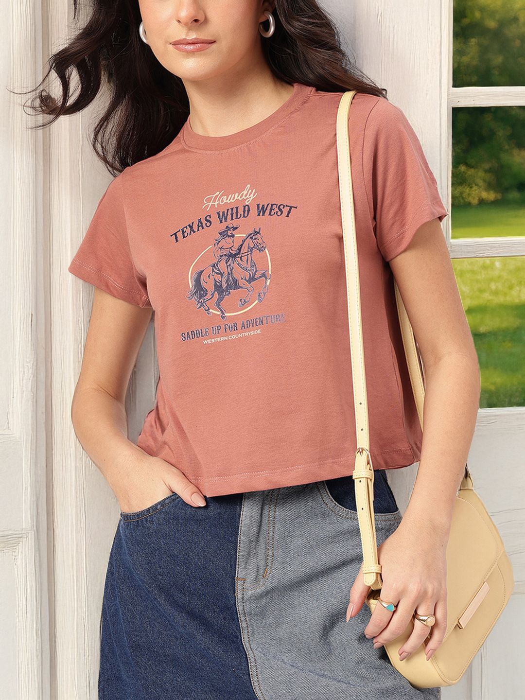DressBerry Laid-Back Vibes Printed Tee