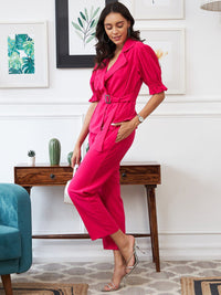 Athena Women Fuchsia Solid Co-Ord Set