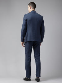 Park Avenue Checked Slim Fit 2 Piece Formal Suit