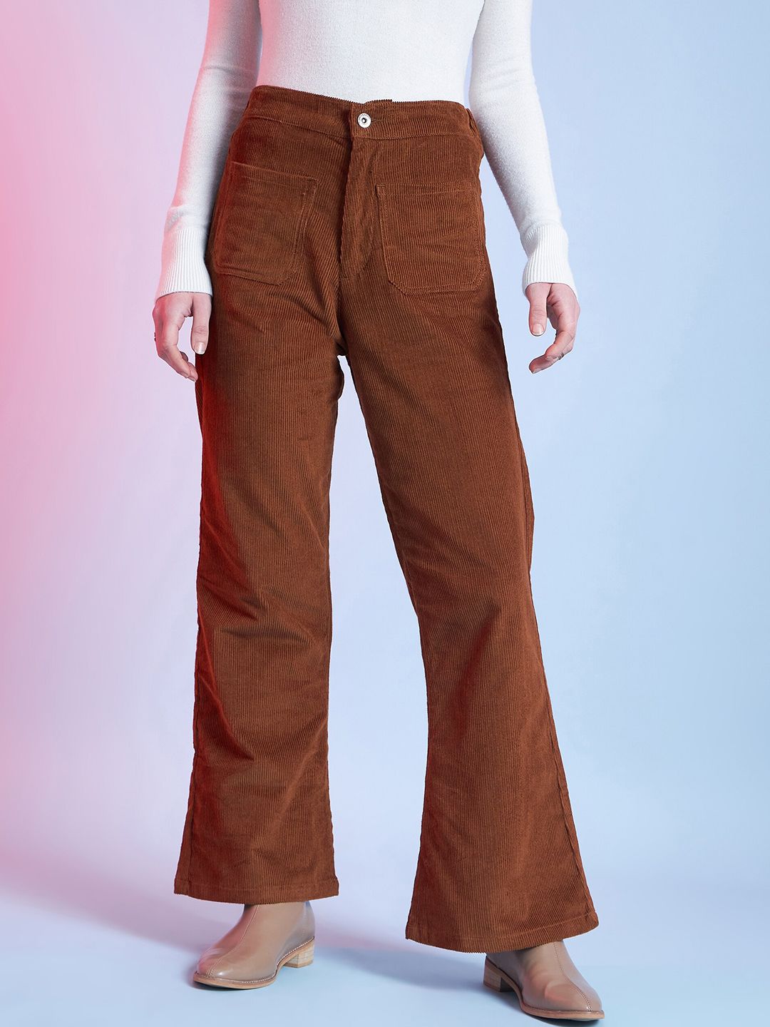 STREET 9 Women Relaxed Cotton Trousers