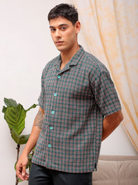 The Indian Garage Co Men Relaxed Fit Checked Resortwear Shirt