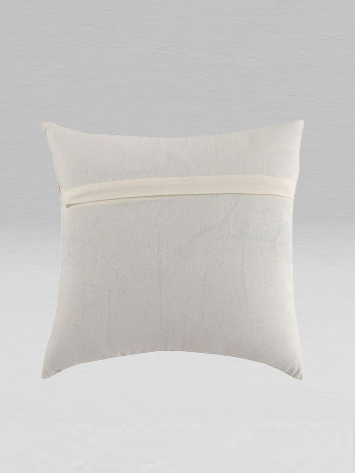 STITCHNEST Pink & Blue Set of 2 Floral Square Cushion Covers