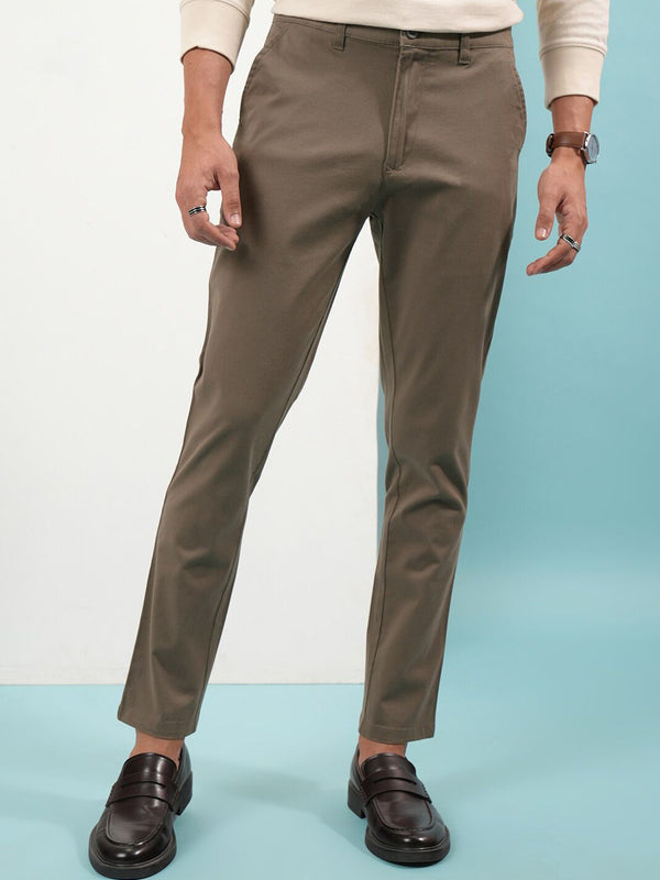 HIGHLANDER Men Soft Feel Twill Chino Trousers