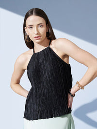 STREET 9 Black Shoulder Straps Top