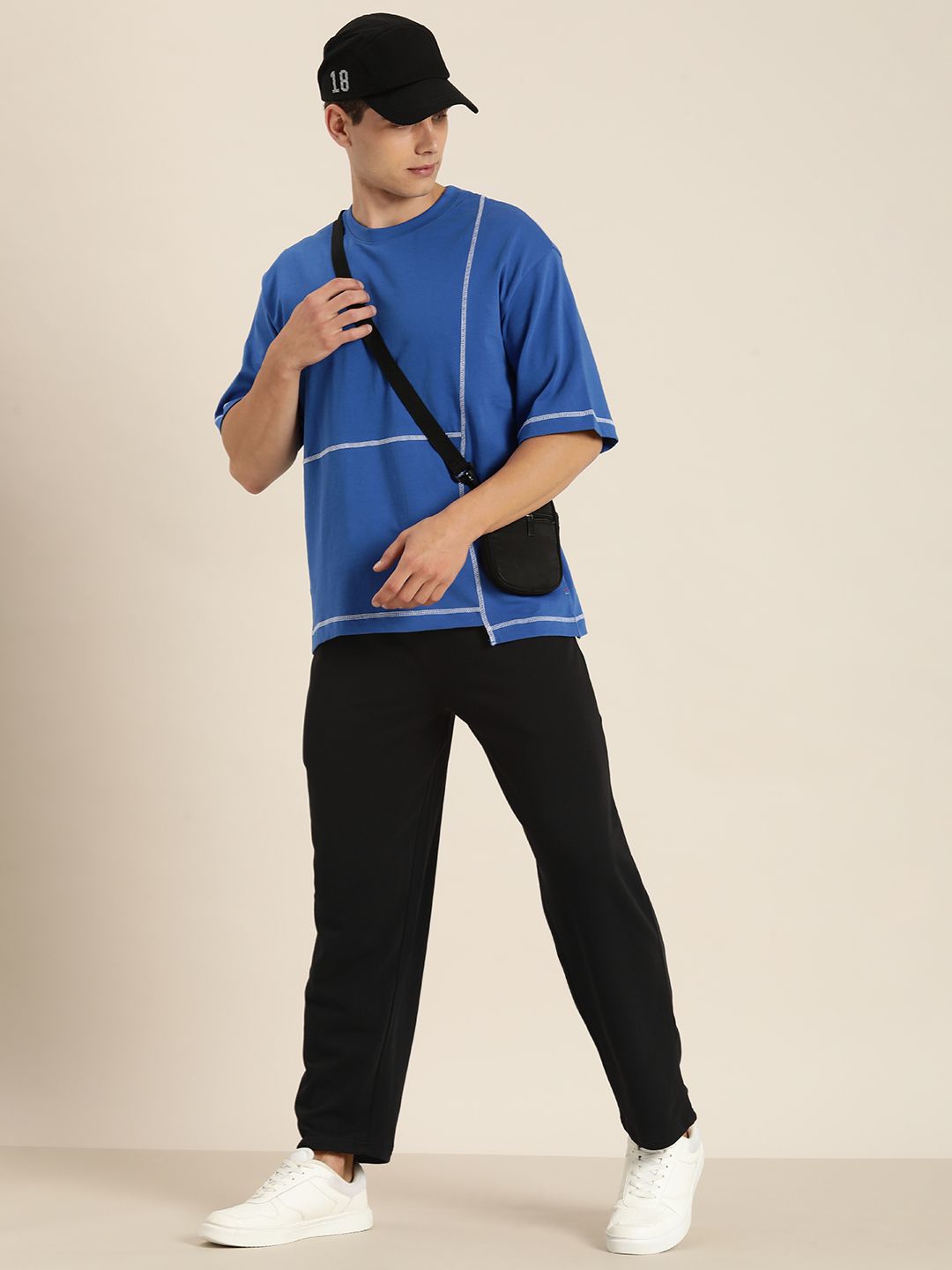 DILLINGER Men Lightweight Relaxed Fit Baggy Kintted Track Pants