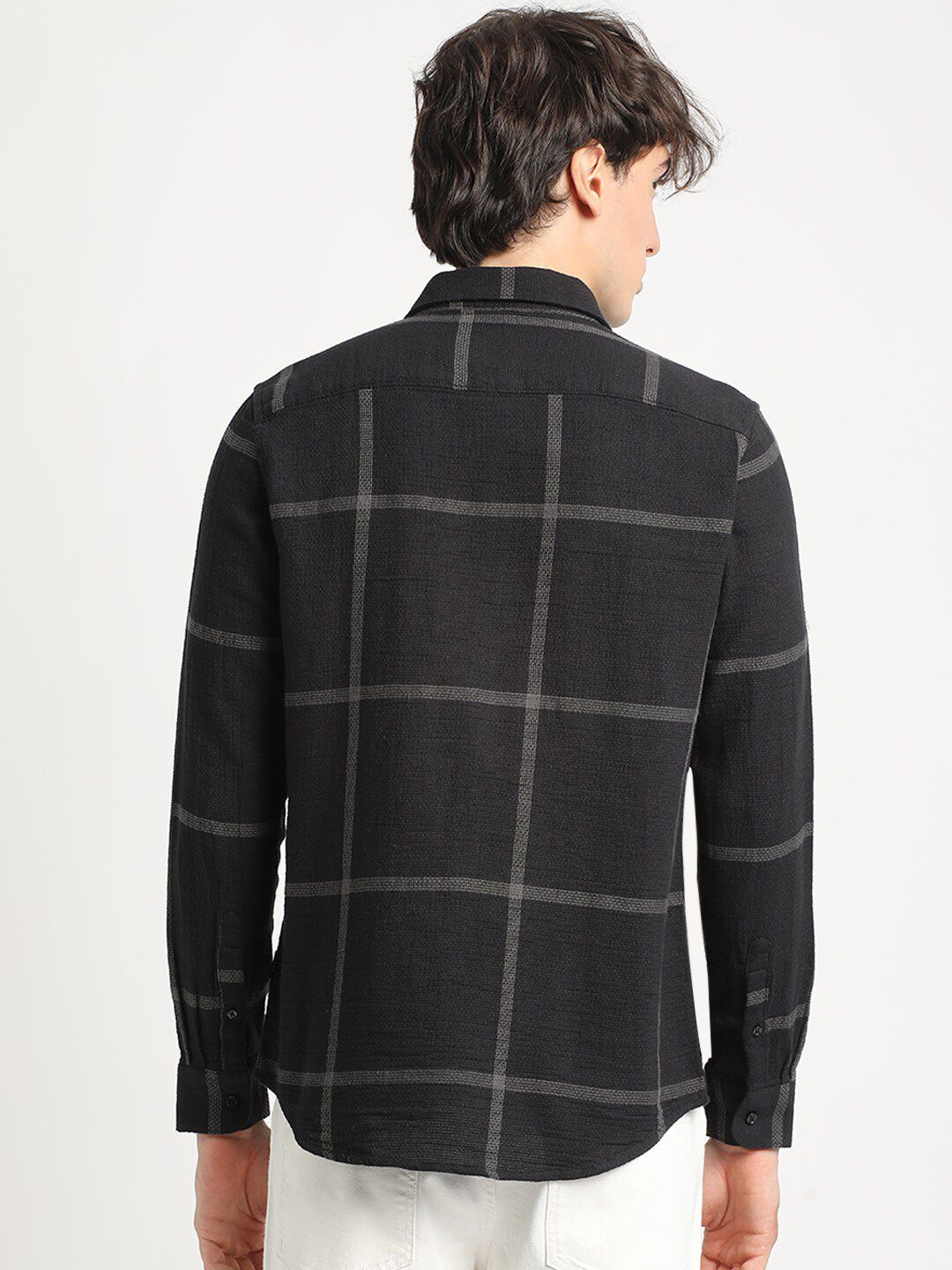 THE BEAR HOUSEM Checked Slim Fit Casual Shirt