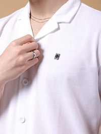 The Indian Garage Co Oversized Textured Casual Shirt