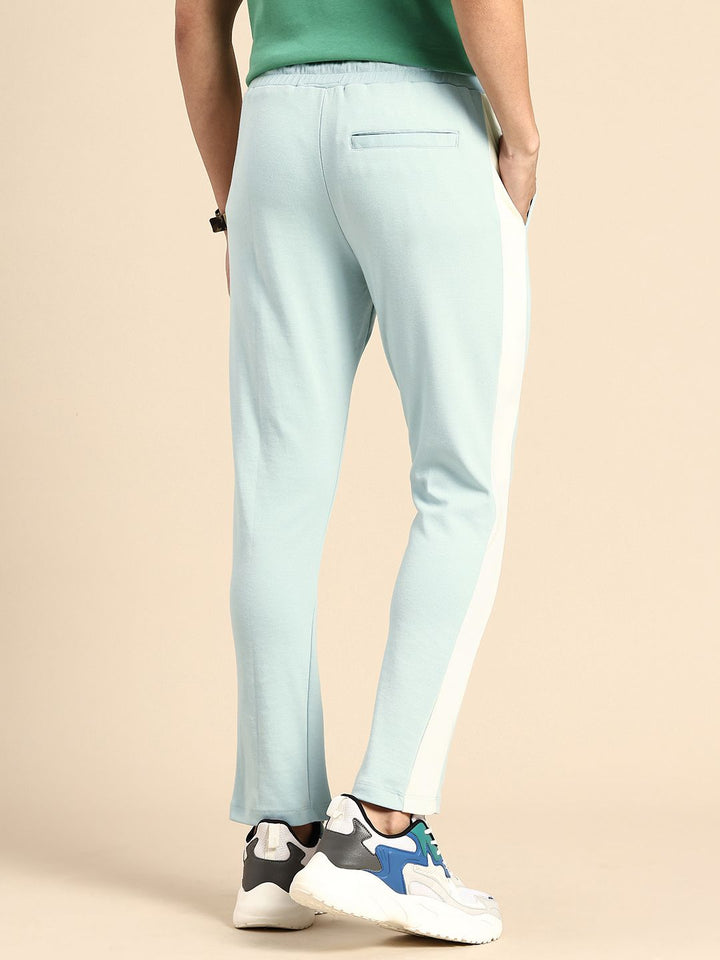 Being Human Men Knitted Side Striped Track Pants