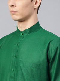 SOJANYA Mandarin Collar Patch Poket Linen Kapas Lurus Kurta