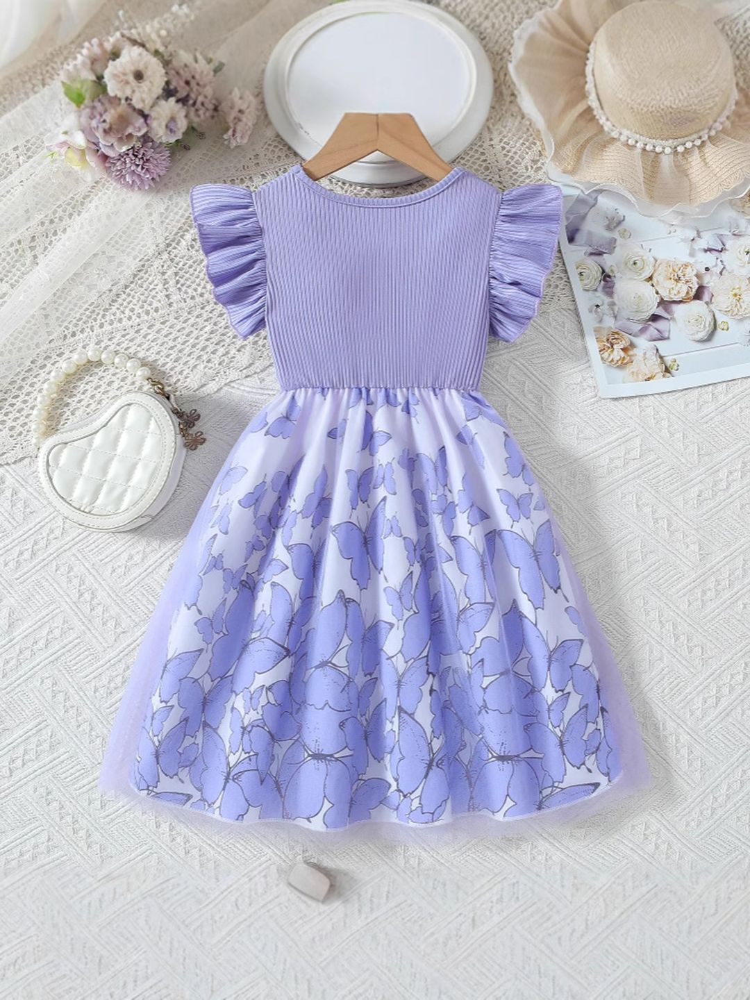 YK Floral Fit & Flare Dress
