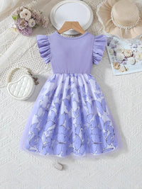 YK Floral Fit & Flare Dress