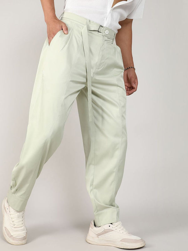 Campus Sutra Men Comfort Mid-Rise Easy Wash Regular Trousers