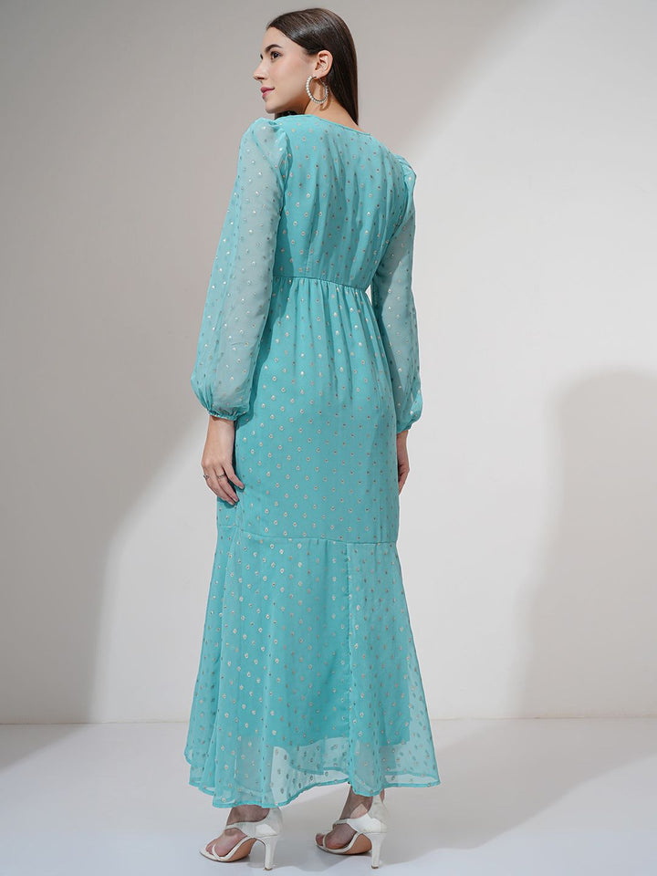 Vishudh Women Ethnic Motifs Printed Maxi Dress