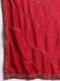 Indo Era Ethnic Motifs Embroidered Empire Kurta with Trousers & Dupatta