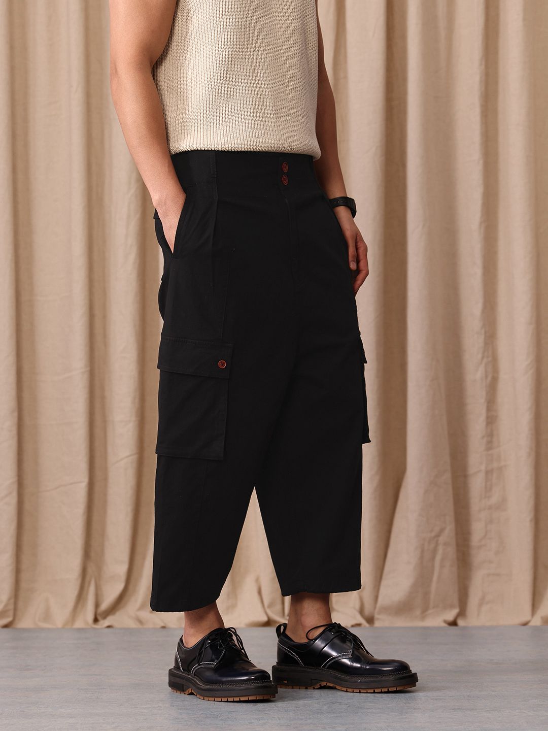 Mr Bowerbird Men Oversized Fit Pleated Trousers