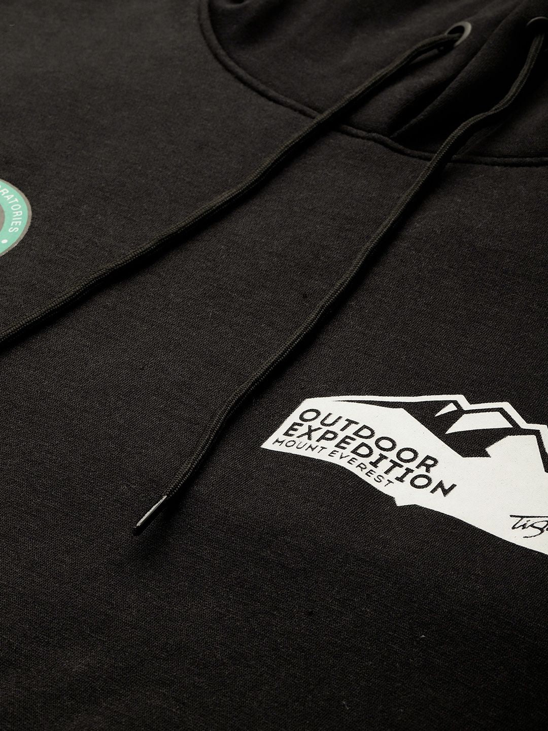 The Indian Garage Co Men Printed Hooded Sweatshirt