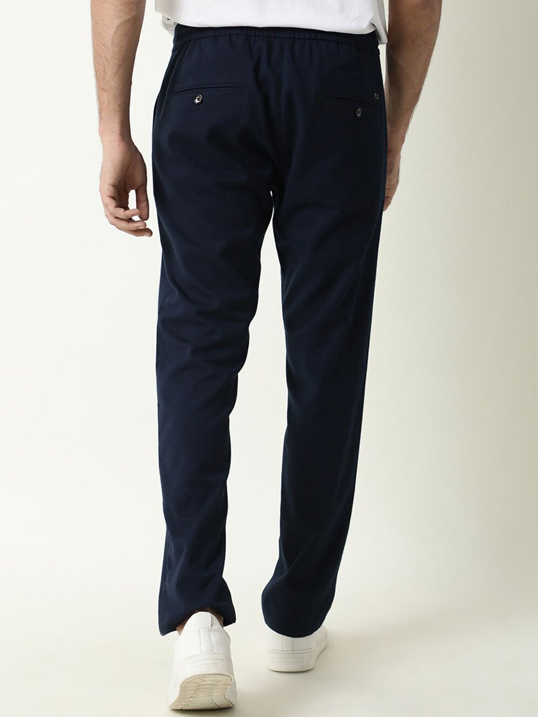 RARE RABBIT Men Slim Fit Casual Trousers