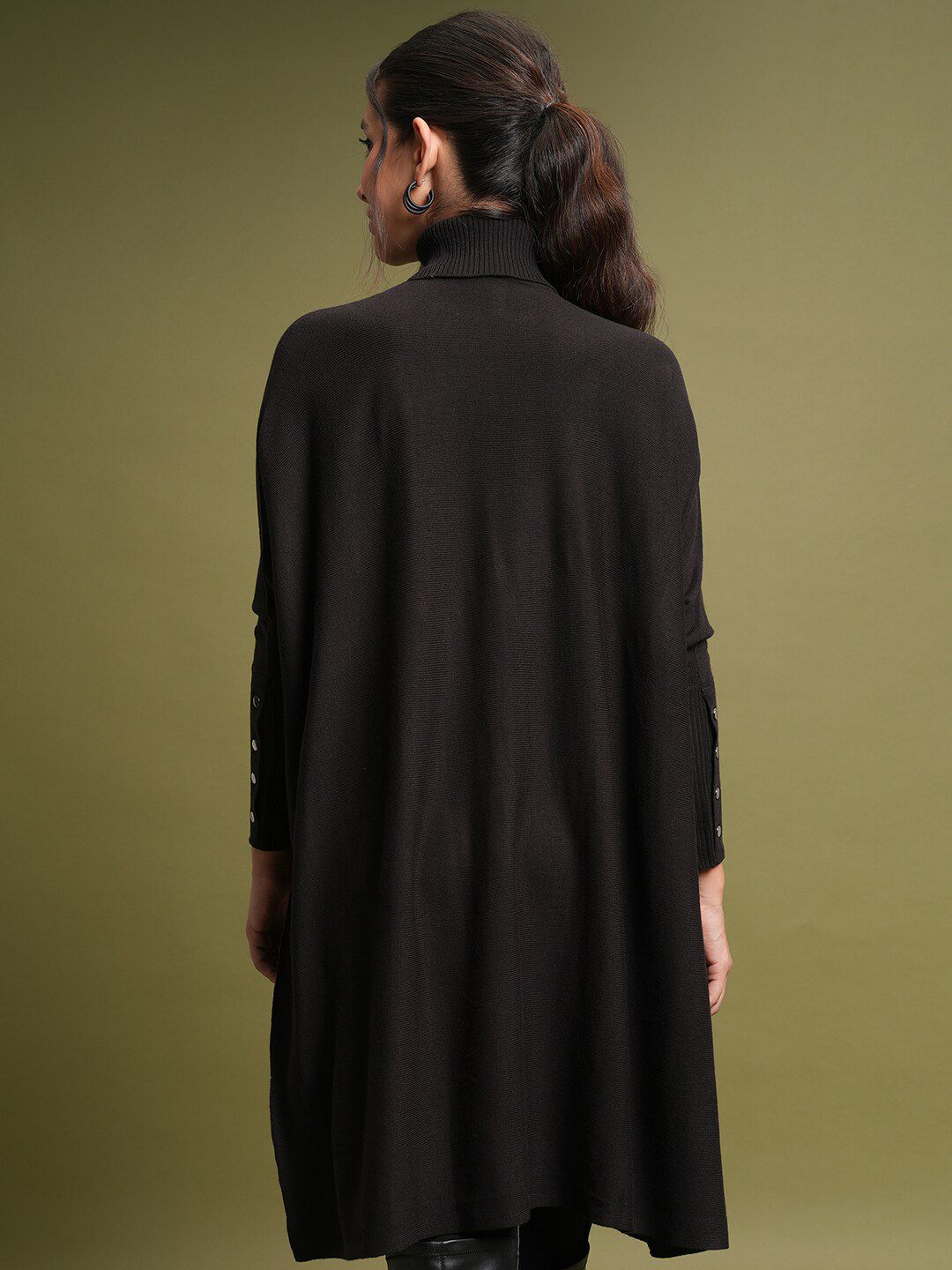 Tokyo Talkies Turtle Neck Longline Pullover Sweater