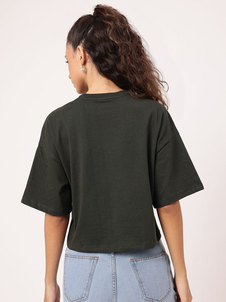 DressBerry Typo Treat Drop-Shoulder Boxy T-shirt