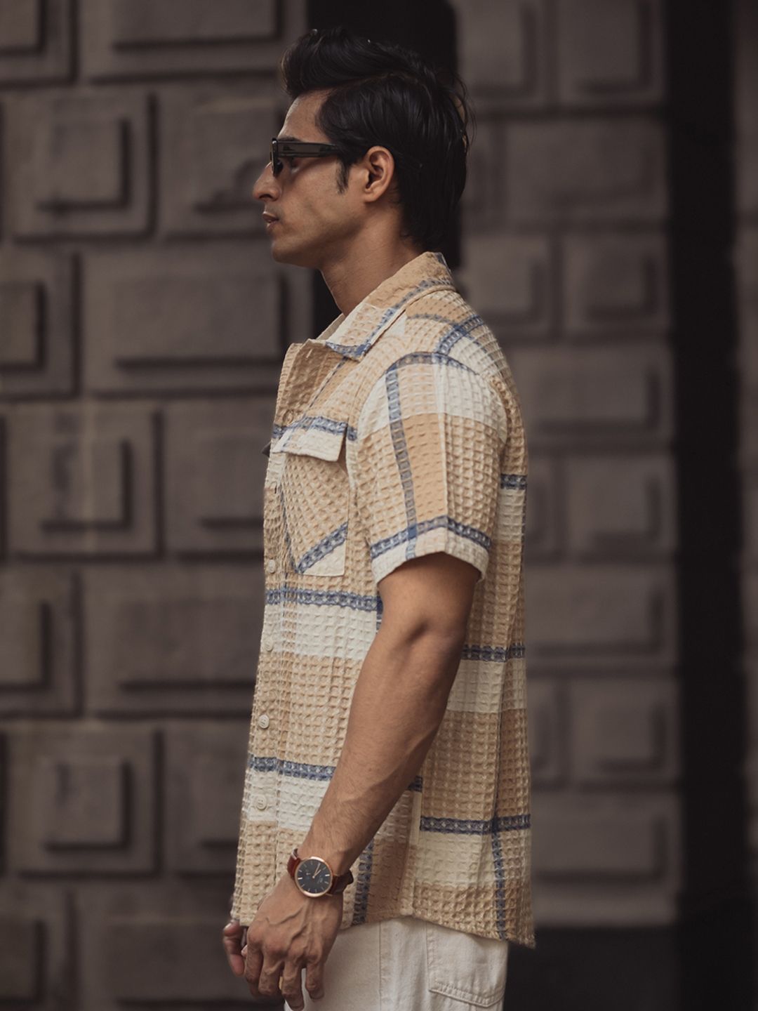 Powerlook Men Tartan Checks Opaque Checked Cotton Casual Shirt