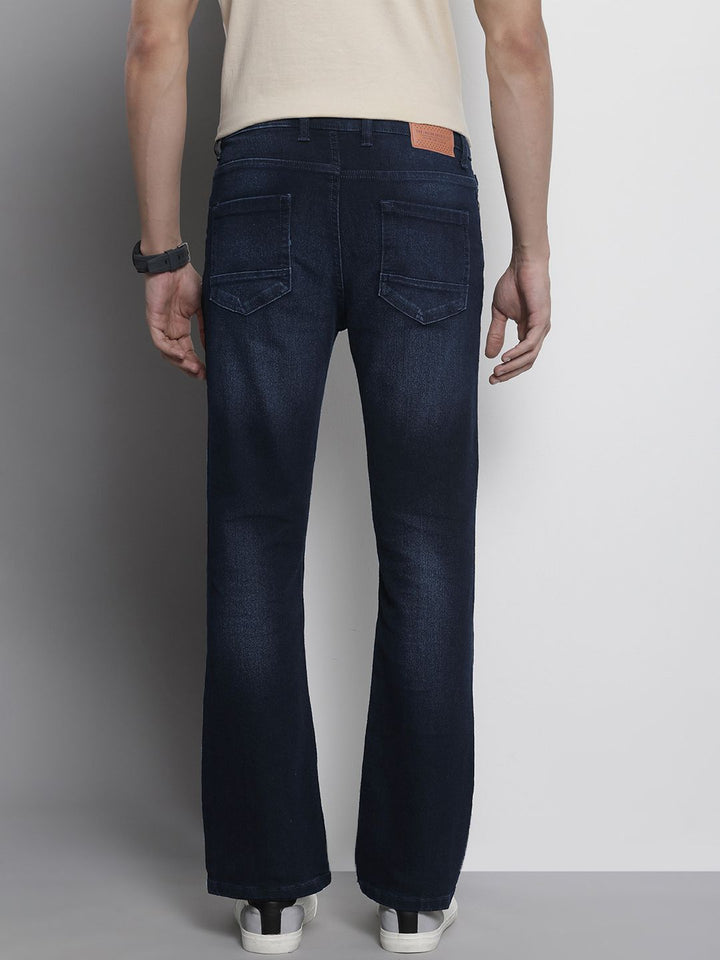 The Indian Garage Co Men Bootcut Light Fade Stretchable Jeans