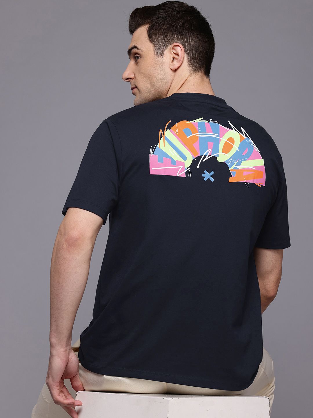 HRX by Hrithik Roshan Typography Printed T-shirt