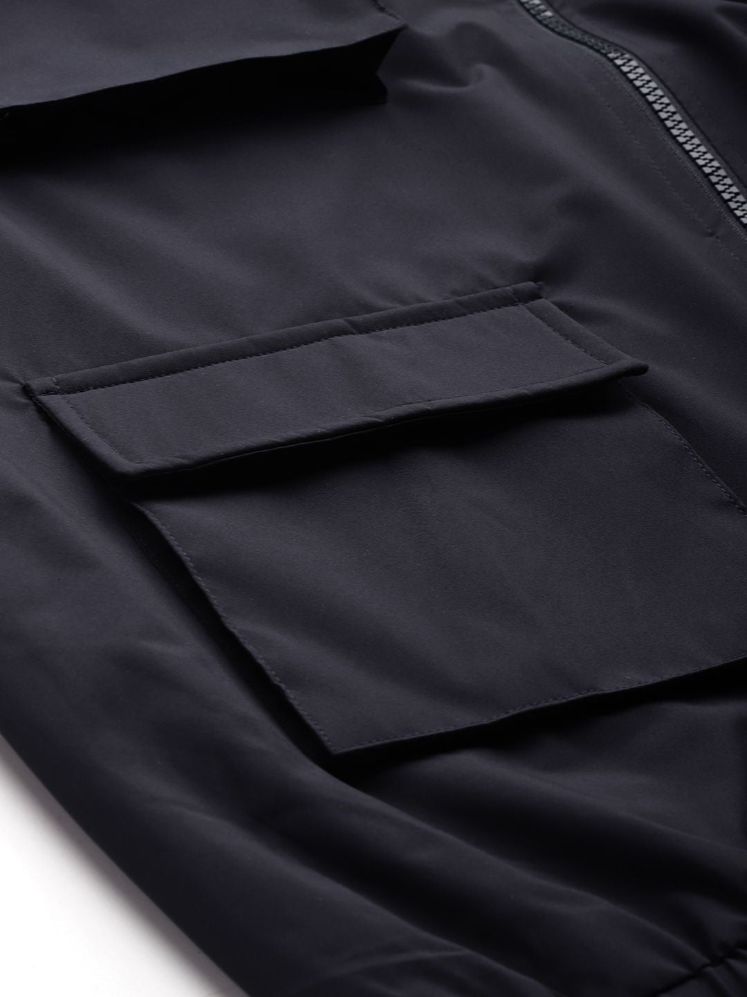 HRX by Hrithik Roshan Longline Cargo-Style Tailored Jacket