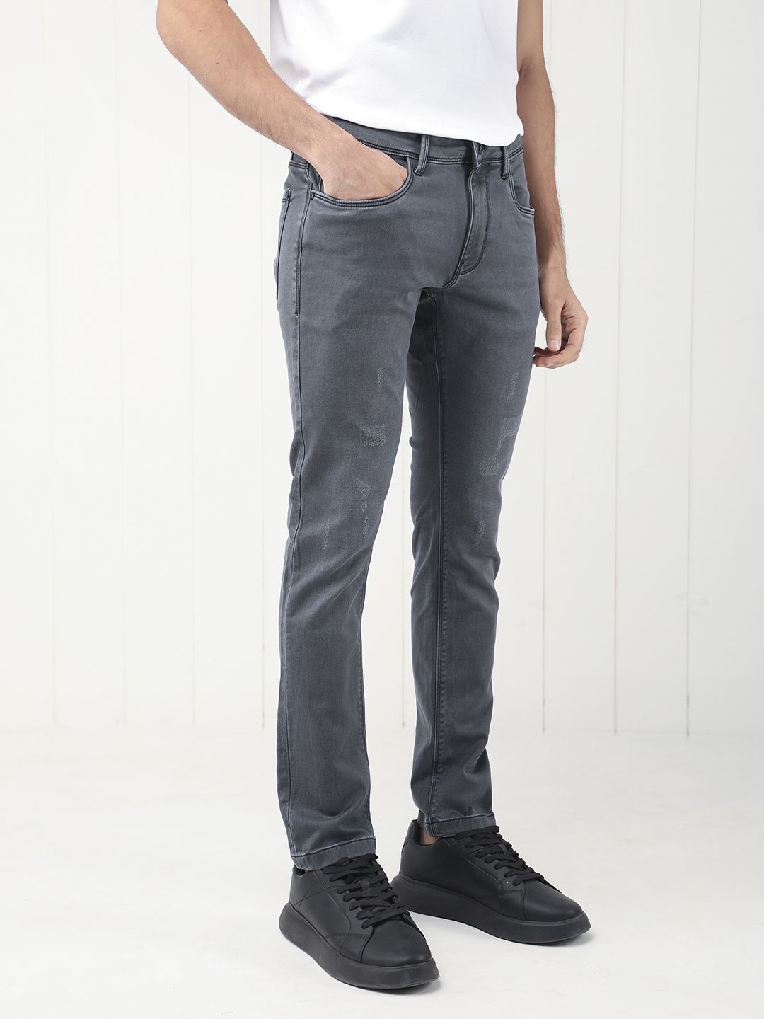 RARE RABBIT Men Velles Slim Fit Cotton Jeans
