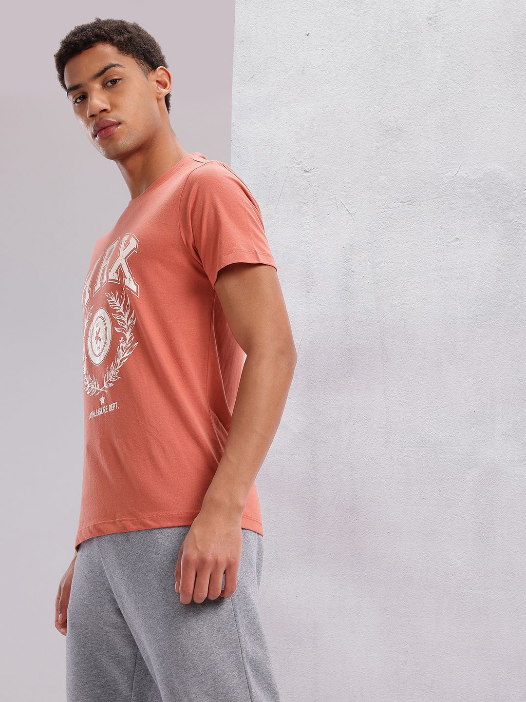 HRX by Hrithik Roshan Brand Logo Printed Lifestyle T-shirt