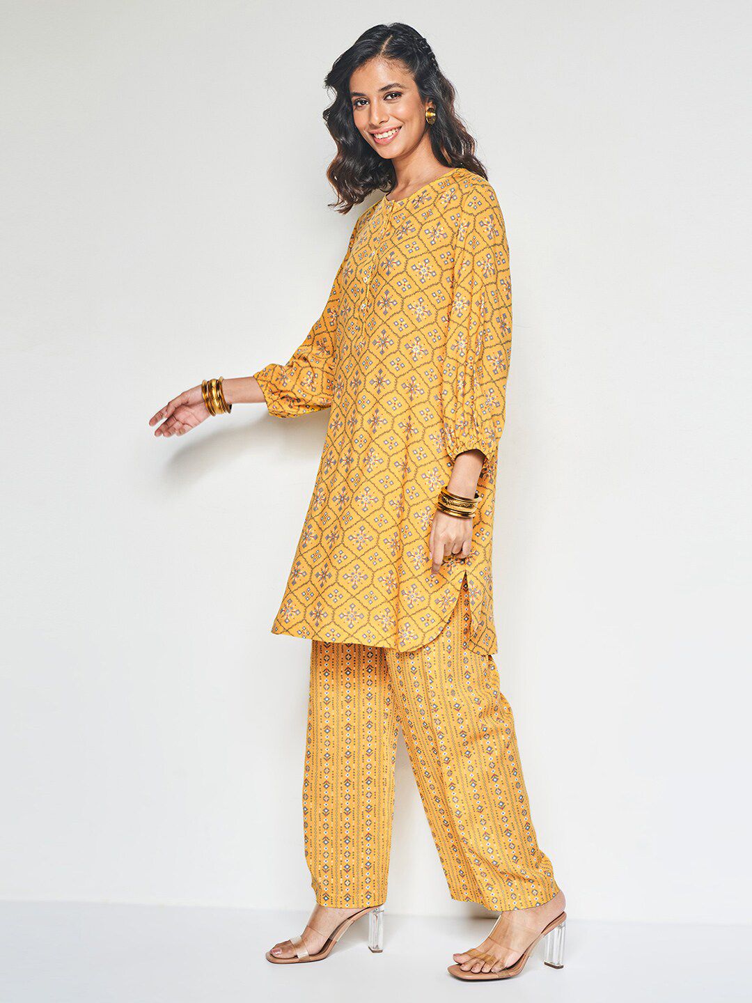 Global Desi Printed Kurta Set