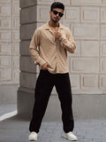 Powerlook Men Cuban Collar Textured Relaxed Fit Casual Shirt