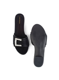 Lino Perros Women Open Toe Flats with Buckles