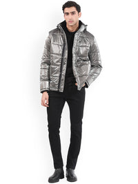 RARE RABBIT Men Osad Tailored Fit Hooded Puffer Jacket