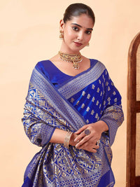 KALINI Woven Design Zari Banarasi Saree