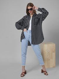 Gaya Bercetak Bercetak Baju Kasual Berbesar