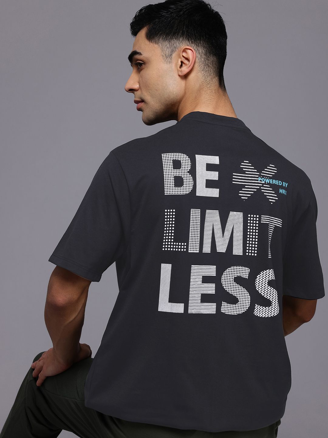 HRX by Hrithik Roshan Typography Printed Training T-shirt