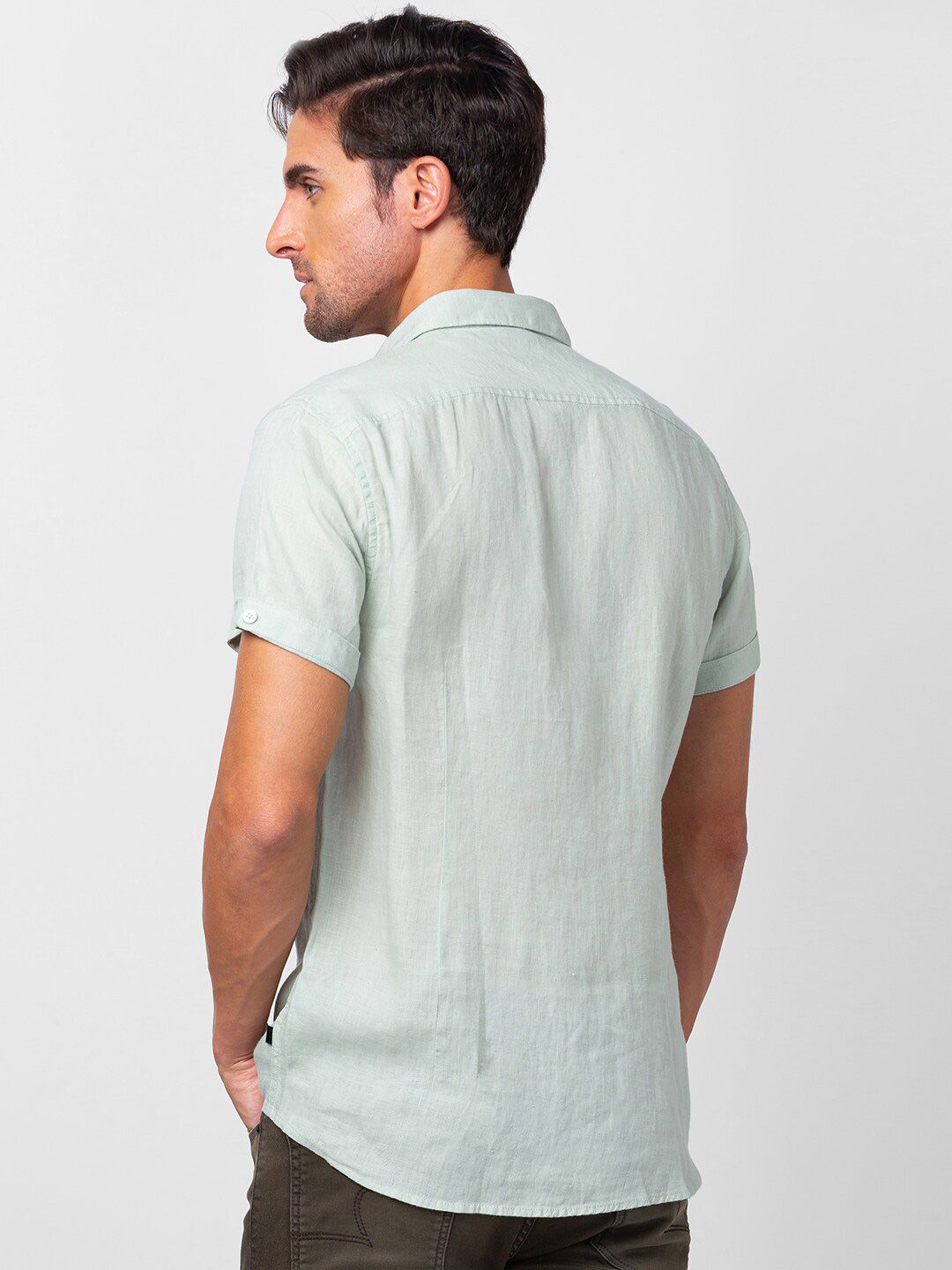 SPYKAR Men Casual Linen Shirt