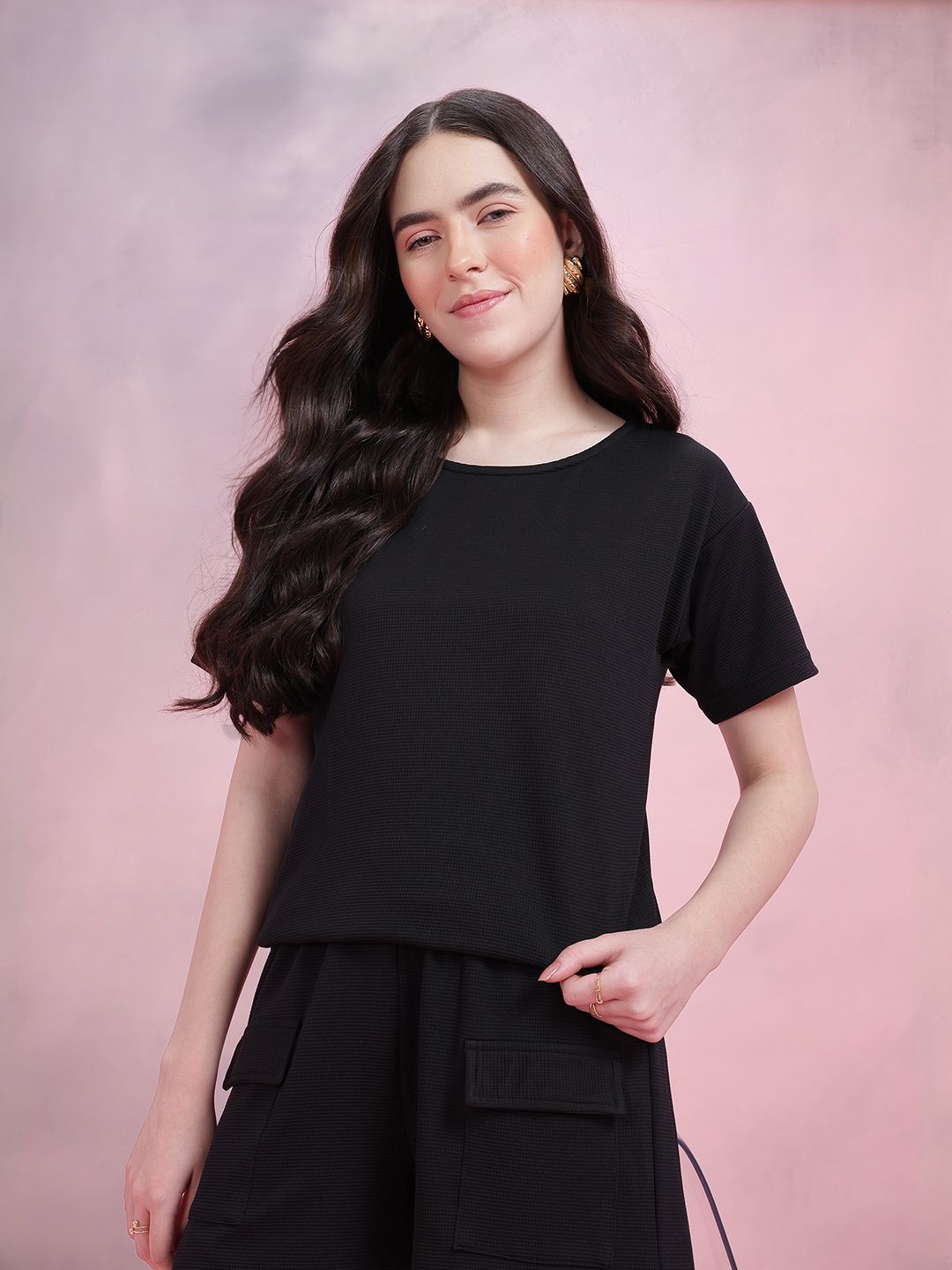 DressBerry Women Self Design Co-ords