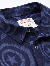 Being Human Marvel Printed Pure Cotton Casual Shirt