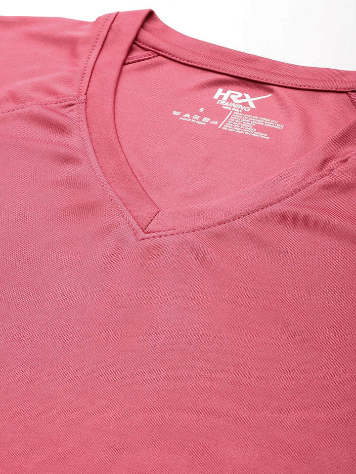 HRX by Hrithik Roshan Raglan Sleeves Rapid-Dry Training Crop T-shirt