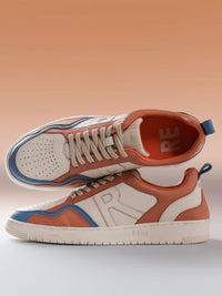 RARE RABBIT Men Edamon Colourblocked Leather Sneakers