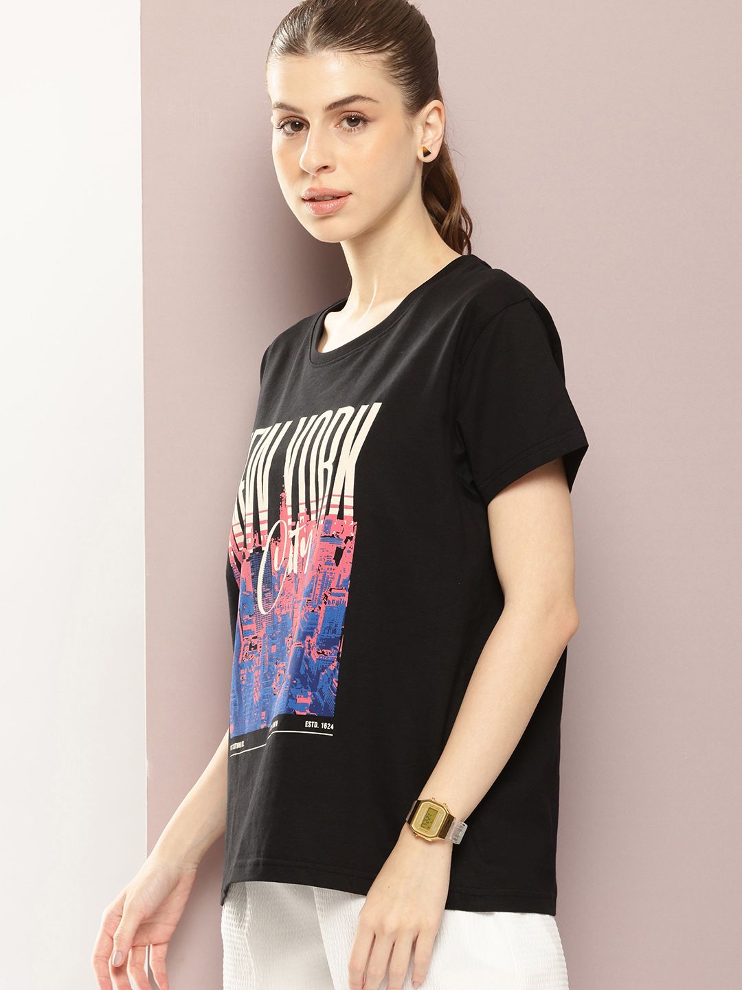DILLINGER Printed Pure Cotton Boxy T-shirt