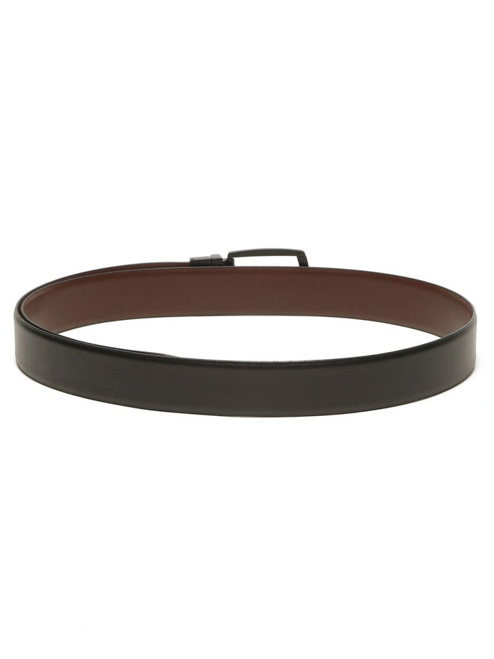 Teakwood Leathers Men Textured Leather Reversible Belt