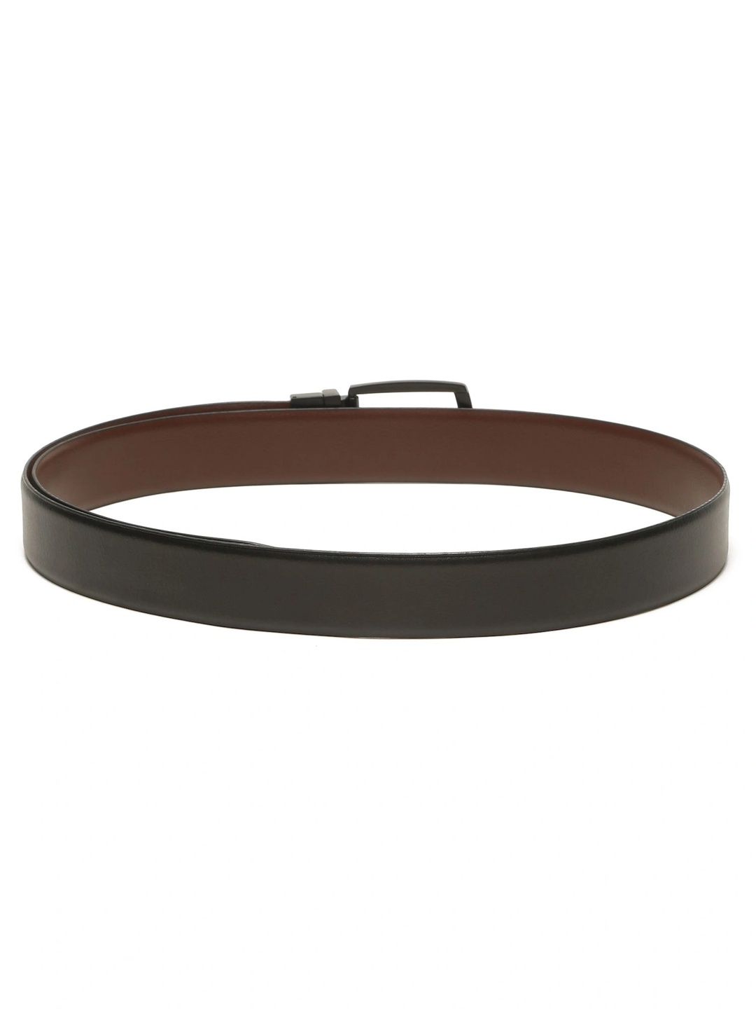 Teakwood Leathers Men Textured Leather Reversible Belt