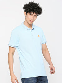 SPYKAR Polo Collar Slim Fit Cotton T-shirt