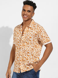 Campus Sutra Classic Abstract Printed Casual Shirt
