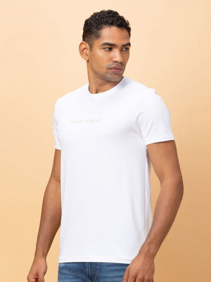 Being Human Men Typography T-shirt