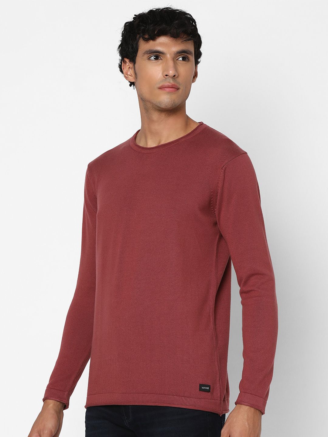 SPYKAR Round Neck Cotton Pullover